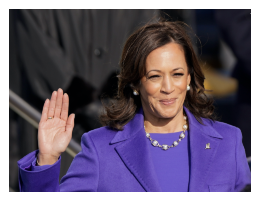 Kamala Harris Shines in Purple as the First Female Vice President